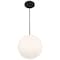 Access Lighting Pearl, Pendant, Matte Black Finish, Opal Glass 23941-MBL/OPL - alternate 6